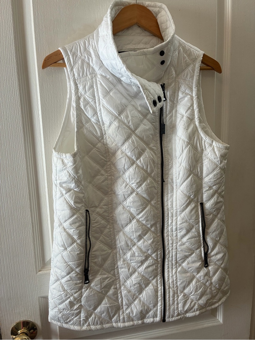 Marc New York Quilted Sleeveless Puffer Vest - White